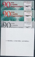 ** 2000/27 90 éves A Repülés Magyarországon 4 Db-os Emlékív Garnitúra Azonos Sorszámmal (20.000) - Other & Unclassified