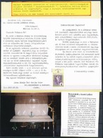 2002 Szent Gellért Püspökkel Kapcsolatos Tétel: Emlékív, Levelezőlap, Képeslap Stb. Berakólapon - Other & Unclassified