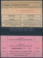 1937-1948 3x2 Db Belépőjegy Különböző Bélyegkiállításokra + 1 Db Utalvány LEHE Blokkra 2 Db Stecklapon - Other & Unclassified