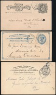 Amerikai Egyesült Államok 3 Klf Futott Levelezőlap Az 1880-as évekből - Autres & Non Classés