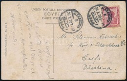 1920 Képeslap Palesztinába Egyiptomi Bélyeggel - Autres & Non Classés