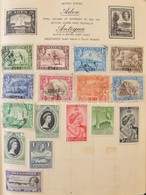 * O Royal Mail Stamp Album Egyszerűsített Világalbum Sok Száz Régi Bélyeggel Közte Sok Tengerentúli - Other & Unclassified