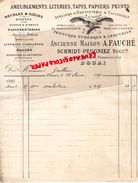62-DOUAI-RARE FACTURE MAISON A. FAUCHE- SCHMIDT-PEUGNIEZ- AIGLE -AMEUBLEMENTS LITERIES-TAPIS-27 RUE DES FERRONNIERS-1895 - Artigianato
