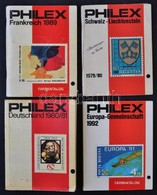 4 Db Philex  Zsebkatalógus: Svájc-Liechtenstein 1979/80, Németország 1980/81, Franciaország 1989 és Europa CEPT 1992 - Autres & Non Classés