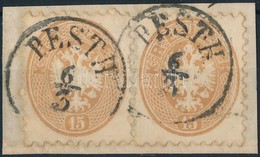 1864 2 X 15kr 'PESTH' - Other & Unclassified