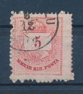 O 1874 5kr Extra Széles Bélyeg - Other & Unclassified