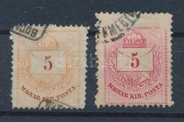 O 1874 5kr Extra Magasra Fogazott Bélyeg - Other & Unclassified