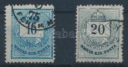 O 1874 10kr és 20kr Finom Gyöngyjavítással (ex Lovász) - Autres & Non Classés