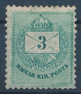 * 1881 3kr II. Típus Karcokkal, Lemezjavítás, Szegélyléclenyomat - Autres & Non Classés