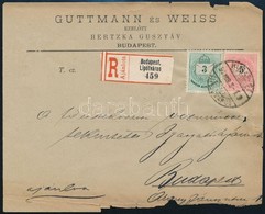 1894 Budapest Helyi Ajánlott Levél 8kr Bérmentesítéssel - Autres & Non Classés