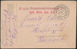 1915 Tábori Posta Levelezőlap / Field Postcard 'K.u.k. Brigademunitionspark Nr. 1. Inft. Mun. Kol. Nr. 1.' + 'FP 34' - Other & Unclassified