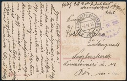 1916 Képeslap Hajópostával / Field Postcard 'S.M.S. Erzh Karl' - Other & Unclassified