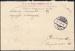 1917 Tábori Posta Levél / Field Cover 'K.u.k. Reservespital Nr.11. (Orthopädisches Spital Und Invalidenschulen)' - Other & Unclassified