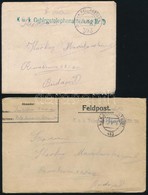 1918 2 Db Tábori Postai Küldemény, 'K.U.K. FELDPOSTAMT 393' + 613 - Other & Unclassified