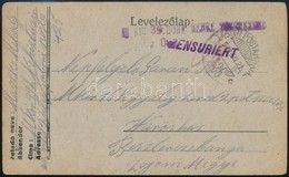 1918 Tábori Posta Levelezőlap 'M.KIR. 39. HONV NEHÉZ TÜZÉREZRED' + 'TP 425 A' - Other & Unclassified