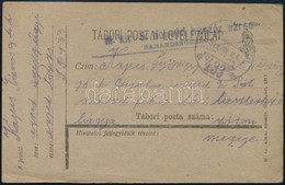 1918 Tábori Posta Levelezőlap 'M.kir. 5. Honvéd Huszár Ezred Parancsnoksága' + 'TP 433 A' - Other & Unclassified