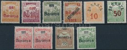 ** * Baranya I-II 1919 10 Db Bélyeg, Közte érdekességek Garancia Nélkül (**19.050) - Other & Unclassified