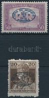 * Debrecen I. 1919 Parlament 50f és Károly 20f Fekete Felülnyomással, Garancia Nélkül (**11.500) - Other & Unclassified