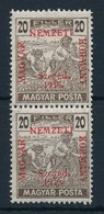 ** Szeged 1919 Magyar Posta 20f Pár Garancia Nélkül (**40.000) - Other & Unclassified