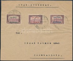 1920 Légi Levél Budapestről Szombathelyre, Valóban Repült, Ritka Darab! - Other & Unclassified