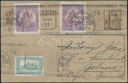1924 Levelezőlap 'MAGYAR FILATELISTA NAP' Emlékbélyegzéssel / Postcard With Special Cancellation To Czechoslovakia - Other & Unclassified