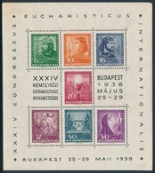 ** 1938 Eucharisztikus Blokk (ráncok, Sarokhiba) - Other & Unclassified