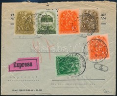 1938 Expressz Levél Színes Bérmentesítéssel Berlinbe / Express Cover With 1,28P Franking To Berlin - Other & Unclassified