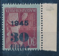 ** 1945 Kisegítő 30+30f Fordított Felülnyomással - Other & Unclassified