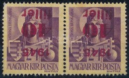 (*) 1945 Kisegítő 40f/ 24f Párban, Fordított Felülnyomással (MPIK 24.000) - Other & Unclassified