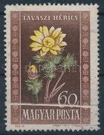 O 1950 Virág I. 60f Papírránccal - Autres & Non Classés