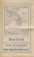 Deutschland - Saßnitzer Dampfschiffs-Gesellschaft GmbH - Sellin - Fahrplan 1937 - Europe