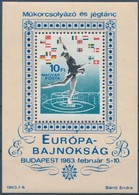 ** 1963 Műkorcsolya Blokk 'kék Nyílhegy' Tévnyomat (4.000) - Other & Unclassified