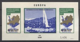 ** 1974 Európai Biztonsági és Együttműködési Konferencia - Genf Vágott Blokk / Michel Block 103 Imperforate - Autres & Non Classés