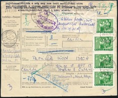 1971 Csomagszállító Kanadába 41Ft Bérmentesítéssel, Visszairányítva / Parcel Card To Canada With 41Ft Franking, Returned - Other & Unclassified