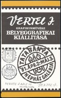 1981 Vertel József Bélyeggrafikai Kiállítás Meghívója A Művész Saját Kezű Ajánlásával - Autres & Non Classés