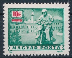 ** 1985 Portó 10Ft Kettős Piros Színnyomat / Postage Due Mi 251 With Double Print Of The Red Colour - Autres & Non Classés