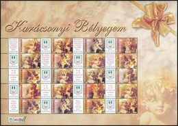 ** 2004 Karácsonyi Bélyegem (I.) - Angyalkák Promóciós Teljes ív Sorszám Nélkül (11.000) - Autres & Non Classés