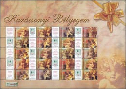 ** 2004 Karácsony Bélyegem (I.) - Angyalkák Promóciós Teljes ív Sorszám Nélkül (11.000) - Autres & Non Classés