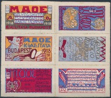 * 1918/1a MAOE Kiállítási Emlékív, Az ívszélek Hiányoznak, Hibás Gumi (16.000) - Autres & Non Classés