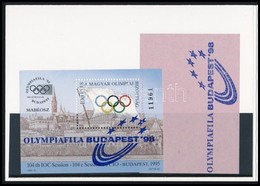 ** 1998/15-16 Olympiafila Budapest Felülnyomott Emlékívpár Próbanyomatokkal (5.000) - Other & Unclassified