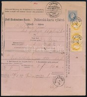 1880 Német-cseh Nyelvű 10kr Díjjegyes Posta Utánvételi Lap 3 X 2kr Díjkiegészítéssel ,,NEUREISCH' - Autres & Non Classés