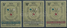 ** 1967 Téli Olimpia, Grenoble Sor Mi 613-615 - Autres & Non Classés