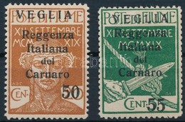 ** Carnaro-sziget 1920 2 Klf Forgalmi Mi 32-33 II - Other & Unclassified