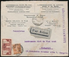 1933 Légi Céges Levél (Landesmann) Párizsból Budapestre - Other & Unclassified