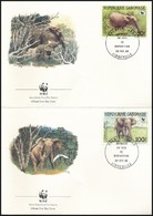 1988 WWF: Erdei Elefánt Sor 4 Db FDC-n Mi 1009-1012 - Autres & Non Classés