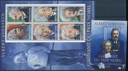 ** 2002 Albert Einstein Kisív Mi 3742-3747 + Blokk Mi 730 - Autres & Non Classés