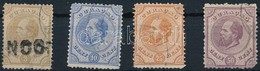 O Curacao 1873 III. Wilhelm Király 4 érték Mi 2, 4-6 - Other & Unclassified