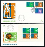 1973 Ifjúság Sor Mi 274-276 + Blokk Mi 3 2 Db FDC-n - Autres & Non Classés