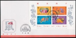 1996 A Patkány Éve Sor + Blokk 2 FDC-n Mi 757-760 + 37 - Other & Unclassified