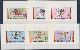 ** 1972 Olimpia Sor Vágott Blokkformában Mi 826-831 - Autres & Non Classés